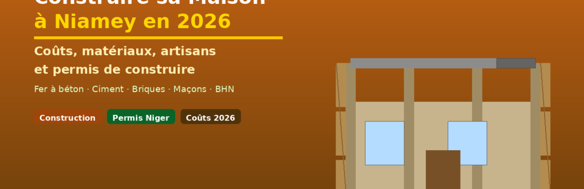 Construire sa maison à Niamey en 2026 : coûts, matériaux, artisans et étapes du permis de construire