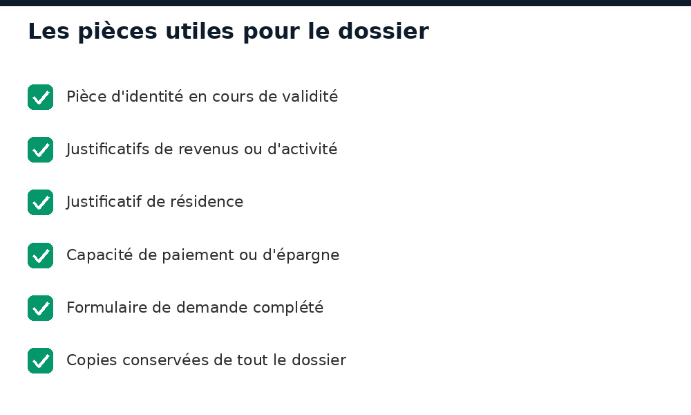 Pièces utiles pour le dossier de demande de logement ou de parcelle au Niger