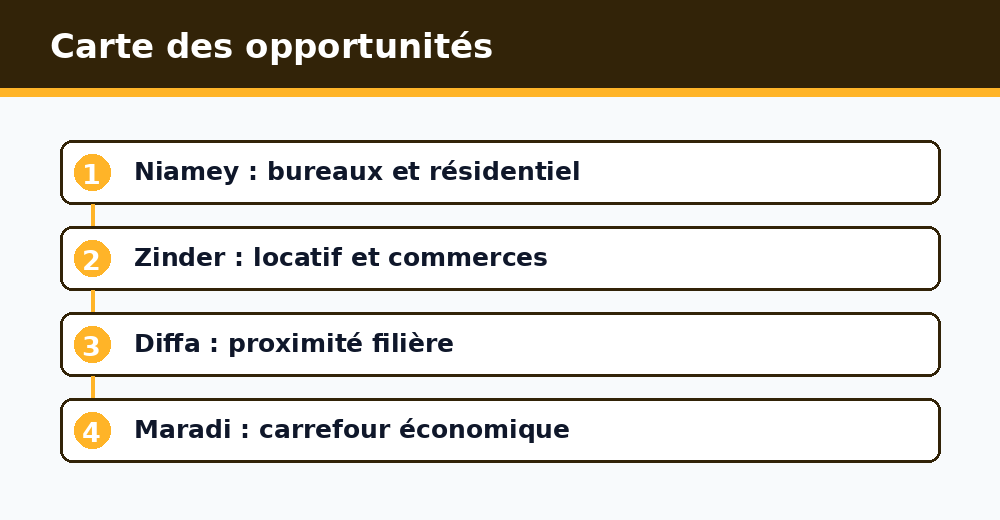 Niamey, Zinder, Diffa, Maradi : carte des opportunités immobilières liées au pétrole