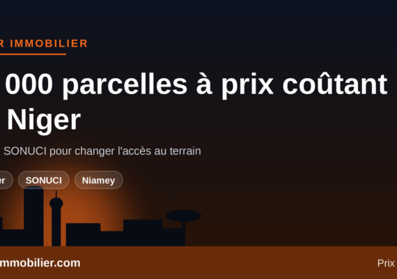 50.000 parcelles à prix coûtant au Niger : comment la SONUCI veut changer l’accès au terrain