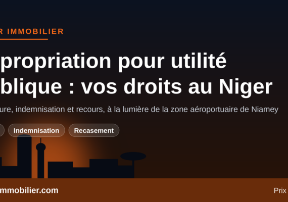 Expropriation pour utilité publique au Niger : vos droits, vos recours, les erreurs à éviter