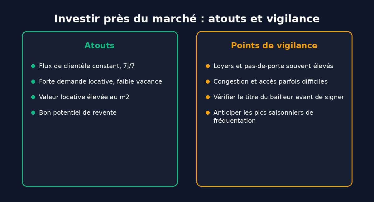 Investir près du Grand Marché de Niamey : atouts et points de vigilance