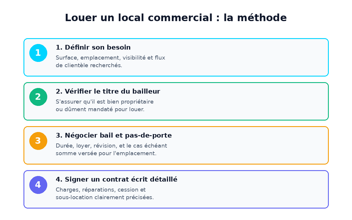 Étapes pour louer un local commercial près du Grand Marché de Niamey