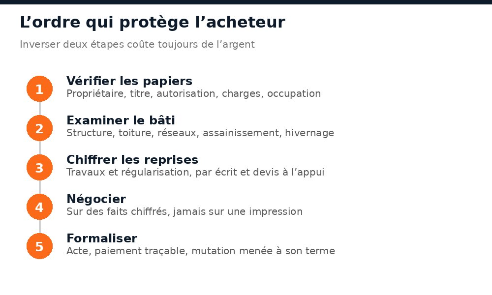 L’ordre dans lequel mener les vérifications avant d’acheter une maison à Niamey